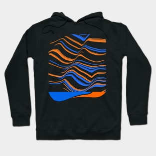 Orange and blue Hoodie